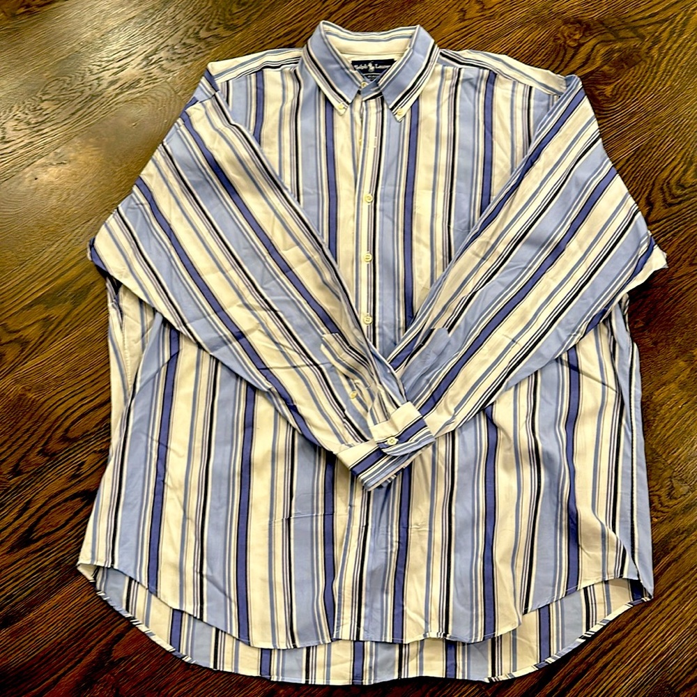 Ralph Lauren men’s dress shirt button down EUC!